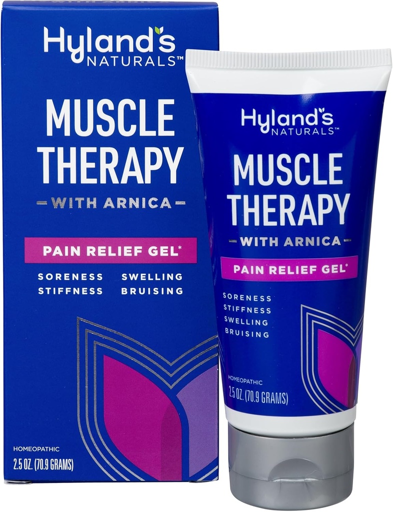 Terapia muscular de Hyland con Gel de Alivio del Dolor Arnica, Crema de Sanación de Brujas, Alivio Natural del Dolor, Hinchazón, Brujas, Soreness y Estilismo, 2.5 Oz