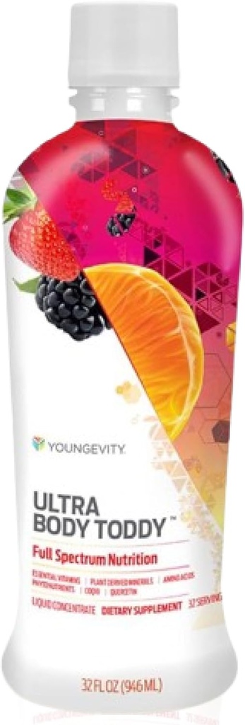 Youngevity Ultra Body ToddyTM - 100+ Nutrient Mega Multi-Vitamin Suplemento Mineral para Hombres y Mujeres - Ausorción Mejorada - Fitonutrientes - Aminoácidos (32 Fl Oz, Pack de 2)