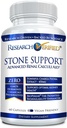 Research Verified Stone Support - Optimal Kidney Stone Defense - Chanca Piedra, Crataeva Nurvala, BioPerine - Vegan - 60 cápsulas