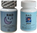 Rad ZZZ Rad Jaw Bundle Natural Rest Aid y TMJ Relief Supplement, Alleviate Jaw Pain, Reducir el recubrimiento de dientes y Clenching, Desarrollado por un dentista, Made in The USA