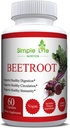 Orgánica de la bobina de la bobina - Nitric Oxide Booster para Hombres &amp; Mujeres - Organic Non-GMO Gluten Free Vegan Beets - 60CT