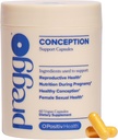 O Positiv Preggo Conception Support Capsules for Women - OBGYN-Formulated Prenatal Vitamins with Clinically-Studied Ingredients - CoQ10, N-Acetyl Cystein - Female Sexual Health, 60 Ct (Pack of 1)