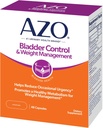 AZO Control de la vejiga con Go-Less® &amp; Weight Management Suplemento dietético TEN Ayuda a reducir la frecuencia ocasional* ← Promociona el metabolismo saludable* ← Soporta el sueño de una buena noche* ← 48 cápsulas