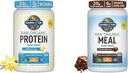 Jardín de Vida Orgánica Vainilla Vegana Proteína Polvo 22g &amp; Enzimas Digestivos para la fácil digestión – No GMO &amp; Raw Organic Meal Replacement Shakes - Chocolate Planta base Vegan Protein Powder