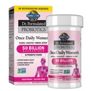 Jardín de la vida Una vez Daily Dr. Formulated Probiotics for Women 50 Billion CFU 16 Probiotic Strains with Organic Prebiotics for Digestive, Vaginal & Immune Health, Dairy Free, Shelf Stable 30 Capsules