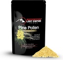 Pine Pollen Powder Wild Harvested - 99% Cracked Cell Wall tención Asistencia Energía saludable &amp; Longevidad (50 gramos)