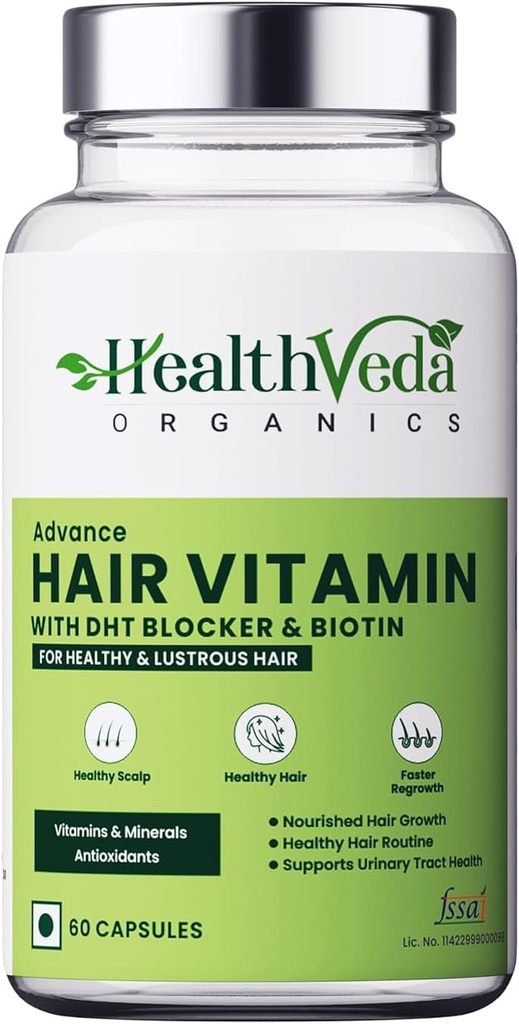 Generic Advance Hair Vitamin with Dht Blocker & Biotin ← para un mejor crecimiento del cabello " Control de caída del cabello  Estimula las fólicas del cabello para hombres " Mujeres 60