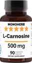 L-Carnosina 500 mg - 90 cápsulas de veg - 90 piezas