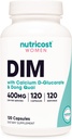 Nutricost Diindolylmethane DIM Supplement for Women 400mg, 120 Capsules, with Dong Quai, Calcium &amp; Black Cohosh - Vegan, Non-GMO and Gluten Free