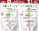 Leonflax 100% Authentic Canadian Flax Seed Powder, All Natural, High Fiber Content, Dietary Supplement to Improve Your Digestive Health, Omega 3, 6 &amp; 9, 18 Oz, Bag (1) (2)