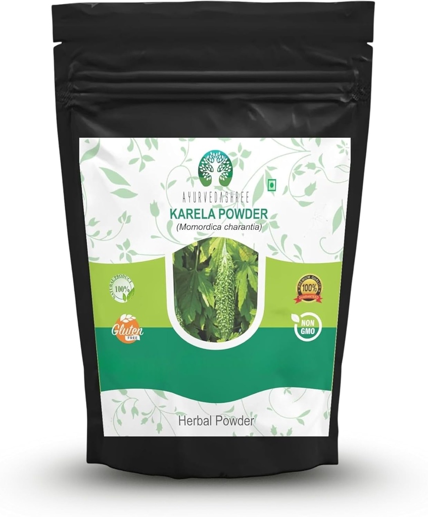 Bitter Melon Powder 200 Gm I Momordica Charantia/Karela Fruit Powder I Ayurvedic hierba Apoyo Función del hígado I Herbal Suplemento I Soporta Skin and Stomach