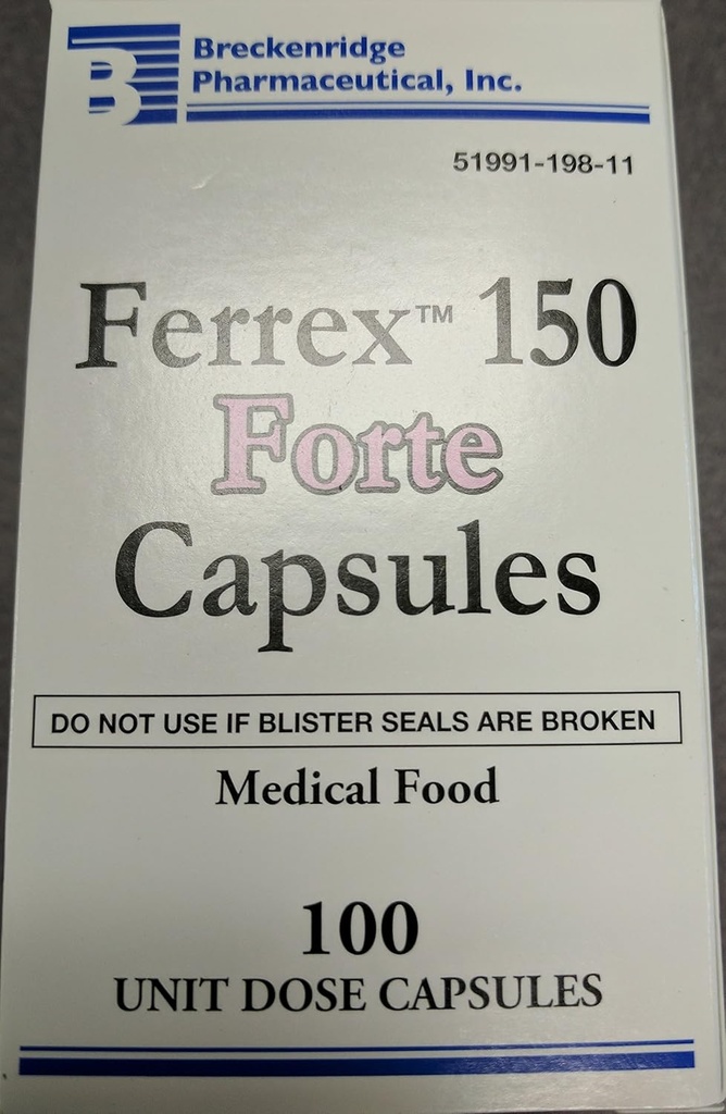 Ferrex 150 Forte Capsules - 100 Conde Blister Pack