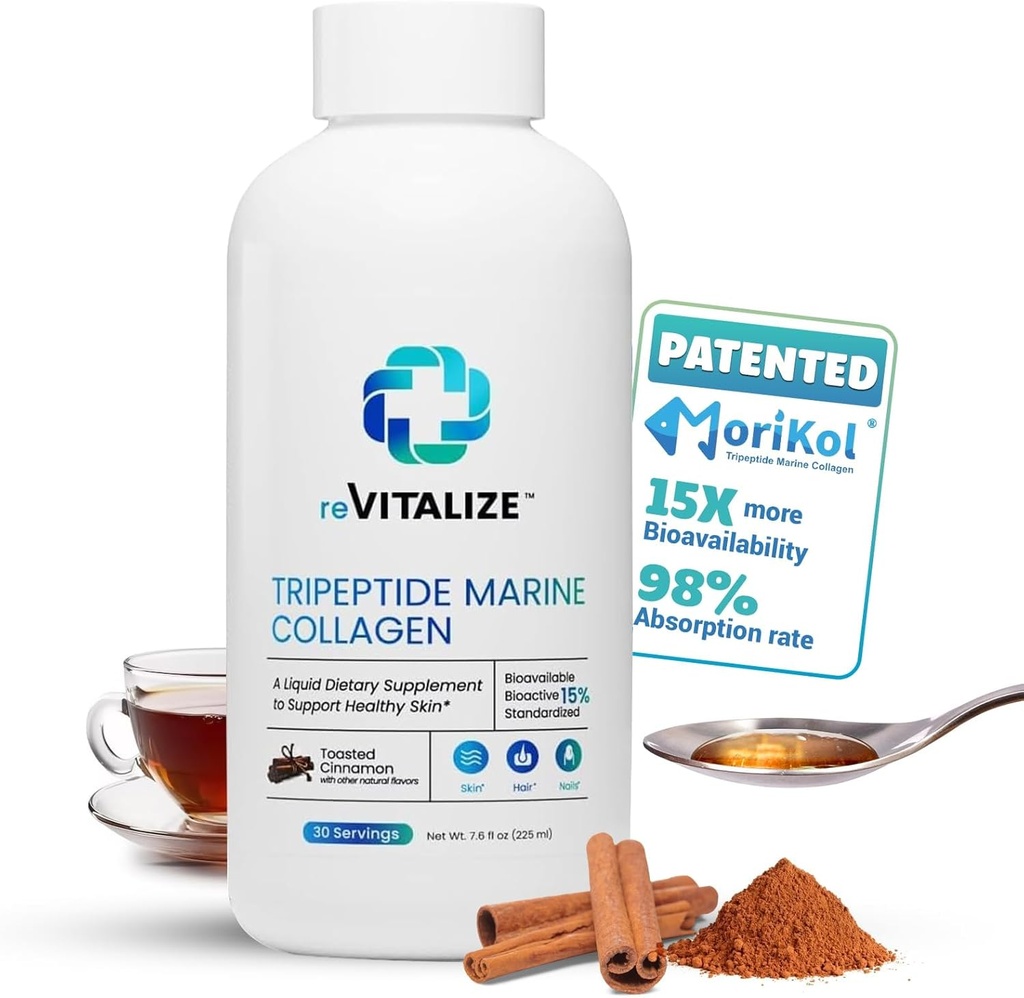 Collagen líquido para mujeres y hombres - 1000mg Los péptidos hidrolizados con 15% Tripeptides ← Fast-Absorbing Fórmula Anti-Envejecimiento para la renovación de la piel, el crecimiento del cabello y el apoyo conjunto ¦