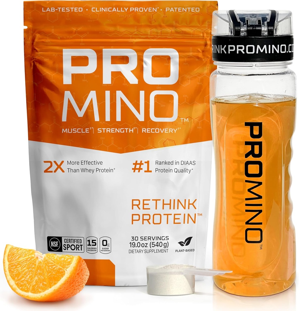 Rethink Protein, 2X Better Than Whey Protein, Mega-Dose Leucine (EAA + BCAA), Ultra-Fast-Acting Muscle Recovery, NSF Certified, Build Muscle Even While Sleeping* - Orange, 30 Servings