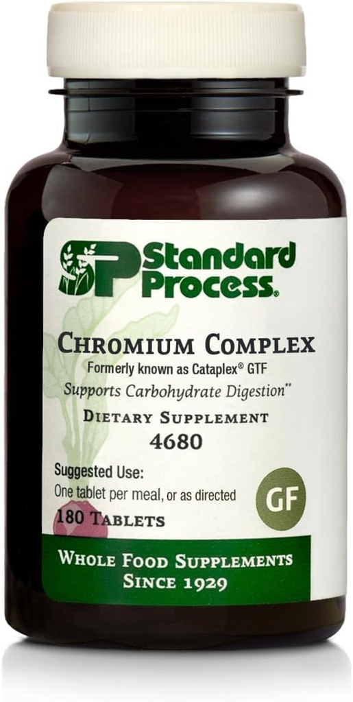Standard Process Metabolism and Digestive Health Bundle - Chromium Complex & Diaplex Dietary Supplements - Supports Carbohydrate Digestion & Pancreas Function - Chromium Supplements with Vitamin A