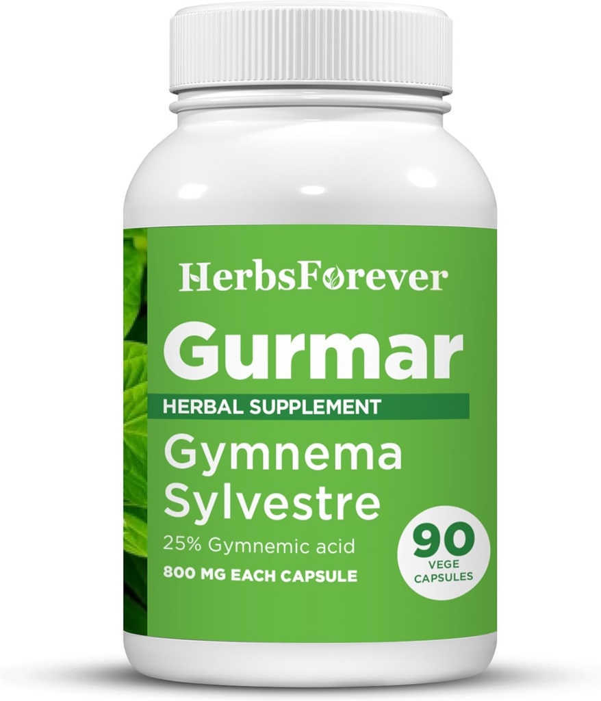 Herbsforever Gurmar Capsules ← Gymnema Sylvestre Extracto 7:1  90 Capsules veganos ← Ayurvedic Herbal Suplemento Anterior Apoyos Healthy Sugar Metabolism &amp; Wellness