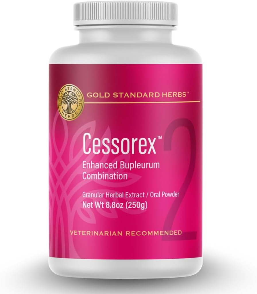 Cessorex Allergy Relief and Skin Immune Función de soporte para perros por hierbas estándar de oro, toda combinación de burbuja natural, 250 gramos de polvo