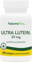 NaturesPlus Ultra Lutein 20 mg - 60 Softgels - Apoyo nutricional para la función del ojo saludable - 60 Actuaciones
