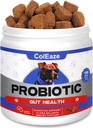 Probióticos para perros, 150 Chews Probióticos de perros para la salud digestiva, Probióticos de perros Mandíbulas con 6 Enzimas digestivas para la salud de Gut, la diarrea, la piel picante y los oídos picantes Immunity - Flavor de cordero
