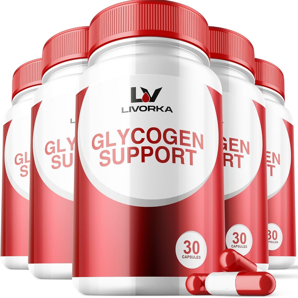 5 Pack - Glycogen Support, Wonderfix Glycogen Control Advanced Formula, Glycogen Capsules, Glycogen Fix with Powerful Ingredients, 30 Capsules Por Bottle for 150 Days