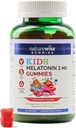 Niños de la naturaleza Melatonin Gummies 1 mg - Medicamentos libres, no-ábitos formando la ayuda al sueño para niños Edades 4 &amp; Arriba - Osos de Gummy saboreados de fresa - Vegan, Gluten Gratis, No GMO - 90 Conde[3-Month Supply]