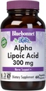 BlueBonnet Alpha Lipoic Acid 300mg - Powerful Antioxidant Nerve Support Supplement for Women &amp; Hombre - Non-GMO, Vegan, Kosher - Gluten-Free, Soy-Free, Dairy-Free - 60 cápsulas vegetales