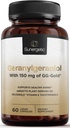 Suplemento de Geranylgeraniol Premium Sunergético - GG-Gold 150mg con DeltaGold Vitamina E Tocotrienols- Annatto GG para usuarios de estatina, salud cardíaca &amp; producción CoQ10 - 60 cápsulas