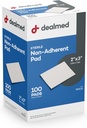 Concebido Sterile No Adherente 2" x 3" Gauze Pads No Adhesivo Vestido de Wound, Altamente Absorbente " No-Stick, Sin dolor Removal-Switch, Accionado individualmente para protección extra (Box de 100)