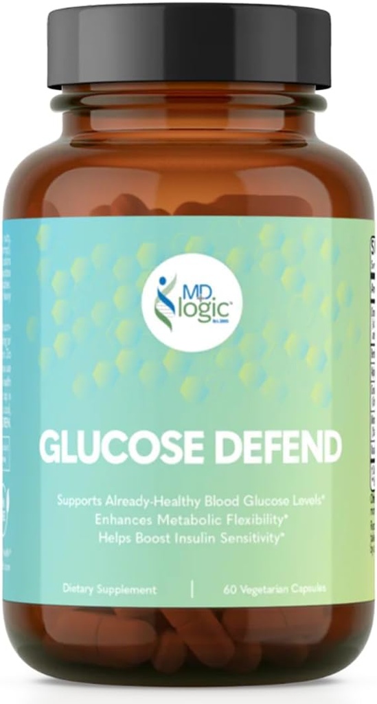 Glucose Defend Destacando Berberina, Ácido Alfa-Lipoico, CinSulin® Cinnamon, Crominex 3+®, Momordica Charantia Extract, Vanadium - 60 cápsulas Vegan para ayudar a apoyar niveles de azúcar en sangre ya saludables*