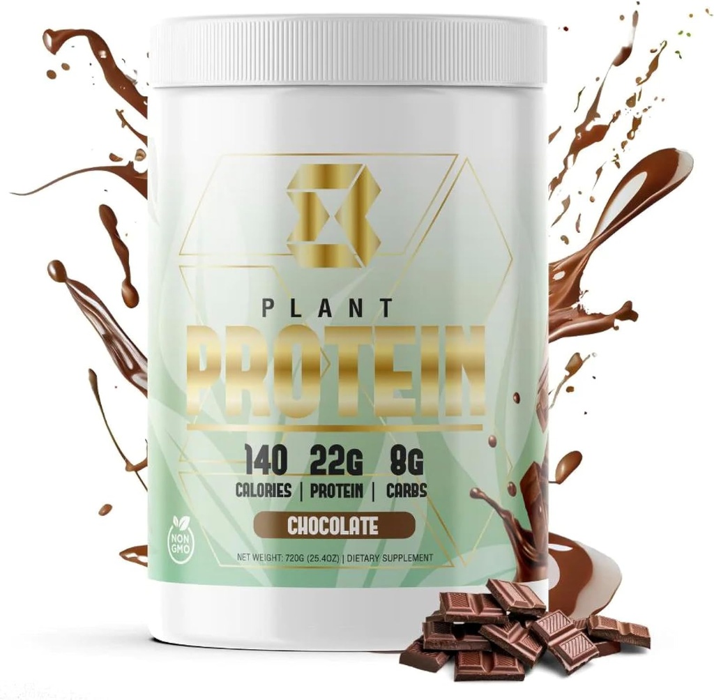 Motiv-8 Plant Based Protein, 22g Pea Protein, 140 Calories, Enhances Recovery, Protein Snack Meal Replacement (20 Servings, Chocolate)