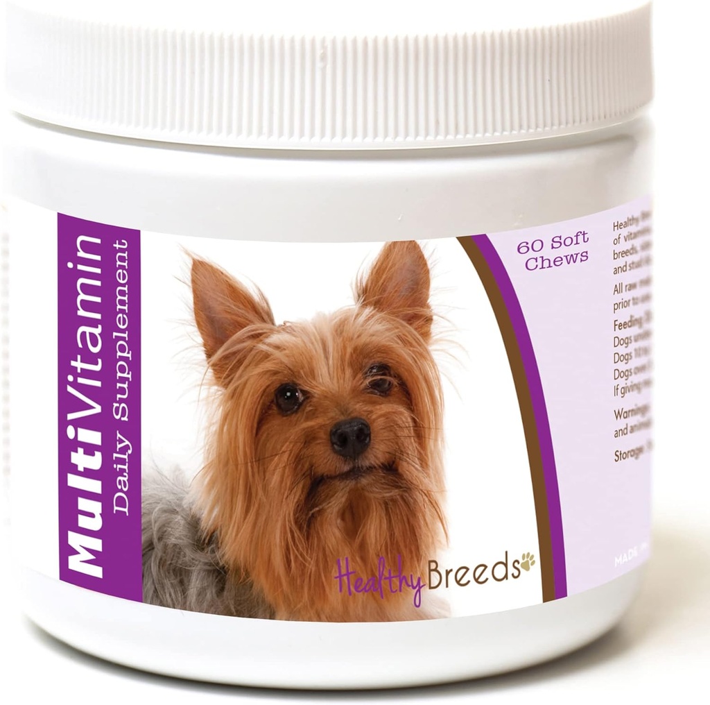 Saludables razas Silky Terrier Multi-Vitamin Soft Chews 60 cuenta