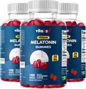 Melatonin 20mg Gummies - 180 Conde - Drug Free - Natural Strawberry Flavor - Vegetariano, No GMO, Gluten Free (3 Bottles)