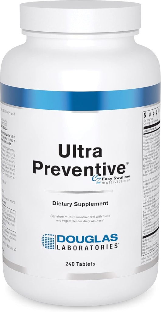 Douglas Laboratories Ultra Preventive ← Multivitamina integral en tablas fáciles de absorber TEN 240 Tabletas