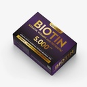 Biotina 5000Mcg - Suplemento de alta potencia de biotina para el crecimiento del cabello - Peluquerías uñas Vitaminas para las mujeres - Apoya la producción de queratina y regeneración de tejidos - Vitaminas y Suplementos - 30 cápsulas