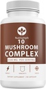 Mushroom Suplemento 2500mg - 90 Capsules - 10 Mushroom Master Blend - Lions Mane Reishi Cordyceps Chaga Maitake, Shitake Turquía Tail Mushrooms Suplementos Mushroom Complex Capsules