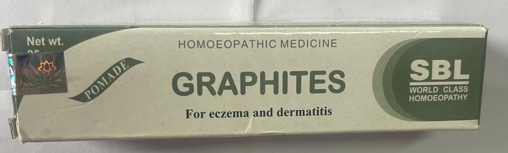 SBL Pintura de Grafitos Homeopáticos (25g), Útil en Eczema (Wet and Dry), Dermatitis,