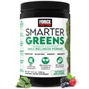 Factor de fuerza más inteligente Greens Daily Wellness Powder, Greens Superfood Powder para apoyar Gut Health, Bloating, " Digestion, con 40+ Superfoods, 125 Millones de UF de Probióticos, Desflavorados, 30 Servimientos