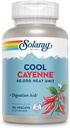 SOLARAY Cool Cayenne Pepper 40,000 HU, Cayenne Pepper Capsules, Digestion Aid, Bio-Cool Process, Lab Verified, 60-Day Money-Back Guarantee, 90 Servings, 180 VegCaps
