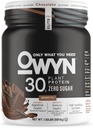 OWYN Sólo lo que necesitas Pro Elite High Protein Powder, 30g Vegan Proteína para la recuperación de entrenamiento, Delicious Smooth Taste, Zero Sugar, Low Net Carbs, Chocolate, 12 Servings (1.32 LB)