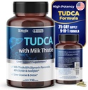 TUDCA Supplement with Milk Thistle – 85% Silymarin Flavonoids – Supports Liver Wellness & Digestive Health – Made in The USA