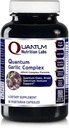 Complejo de ajo cuántico - Suplementos de ajo, Almohadillas de ajo, Extracto de Allicin, Extracto de ajo, Cápsulas de ajo orgánico, Soporte de inmunológico - 60 cápsulas vegetarianas