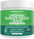 Orgánica Barley Grass Juice Powder - Grown in Volcanic Soil of Utah - Raw &amp; BioActive Form, Cold-Presed then CO2 Dried – Gluten Free, GMO free, Vegan - Complementos Wheatgrass Juice Powder - 5.3 oz