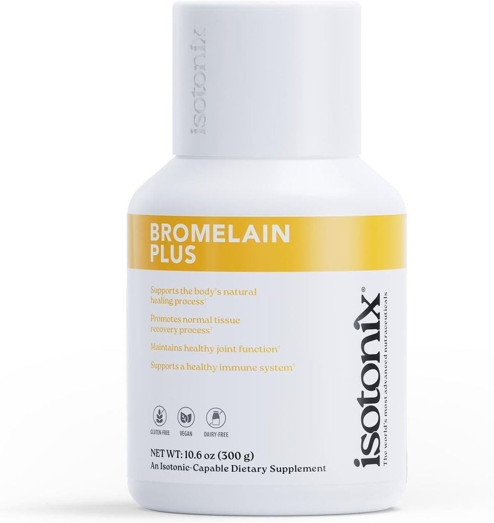 Isotonix Bromelain Plus - protease enzymes, White Willow bark & bromelain Promote Joint Health. Non-GMO, Gluten Free. by Market America (30 Servings)