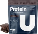 UCAN Energía + Polvo de proteína vegetal - Proteína vegetal vegana 20g Pea Proteína con Aminoácidos EAAs &amp; BCCAs - Polvo de proteína Keto - Sin azúcar añadido, sin gluten - Chocolate -12 Servimientos