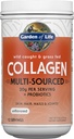 Garden of Life Marine " Grass-Fed Collagen Peptides Powder Supplement (Type I, III) with Probiotics " BCAAs for Mobility, Joint Health, Hair, Skin " Nails - Unflavored, 20g per Serving, 12 Servings