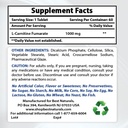 Mejores Naturales L-Carnitina 1000mg &amp; Ashwagandha Extracto 500 Mg