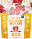 Acerca del tiempo Whey Protein Isolate Powder 25g Fresa, Ingredientes Naturales, No Gluten-Free, Lactose-Free, Zero Sugar, Low Carb, 32 Servings