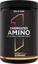 Regla 1 Amino Energizado: En cualquier momento de energía y recuperación Soporte con BCAAs, Glutamina, Citrulline, Beta Alanine y Caffeine de extractos de hoja de café verde (30 servidos, Peach Mango)