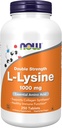 AHORA Suplementos de alimentos, L-Lysine (L-L-Lysine Hydrochloride) 1,000 mg, Double Strength, Amino Acid, 250 Tabletas