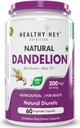 Sheltr Dandelion Root Extract - Natural - 10:1 Ratio - Diurético natural > Digestión de apoyo, 60 cápsulas vegetales